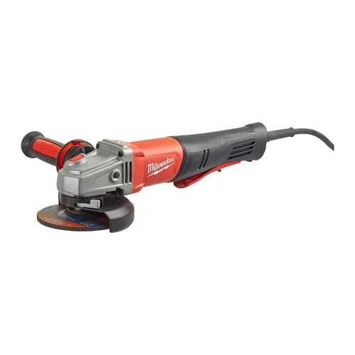 Amoladora angular 1250W 125mm con Freno, AVS Interruptor de paleta con Maletín Milwaukee AGV 13-125 XSPDEB KIT
