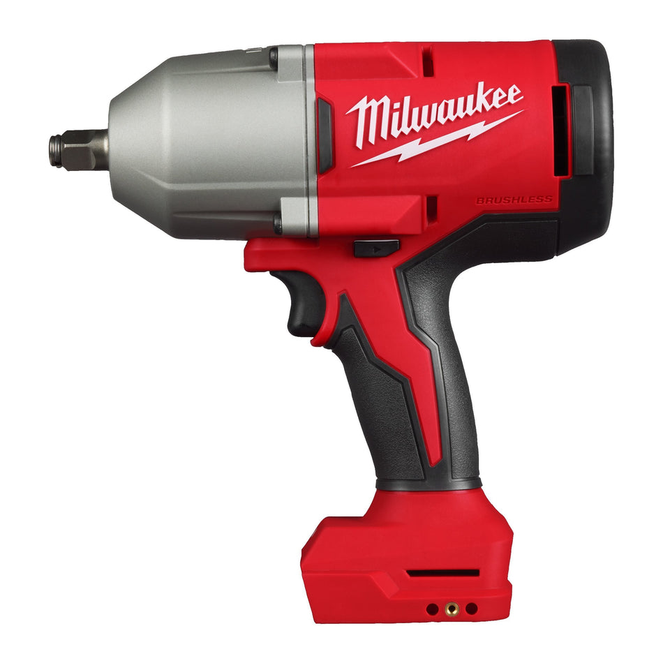 Llave de Impacto Alto Par 1/2 M18 Sin Escobillas con Anillo y Maletín Milwaukee M18 BLHIWF12-0X