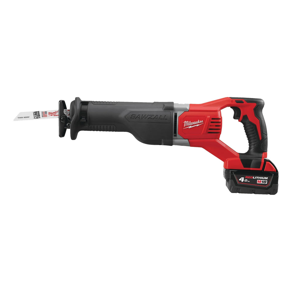 Sierra de sable M18 SAWZALL con 2 Baterías 4.0Ah, Cargador y Maletín Milwaukee M18 BSX-402C