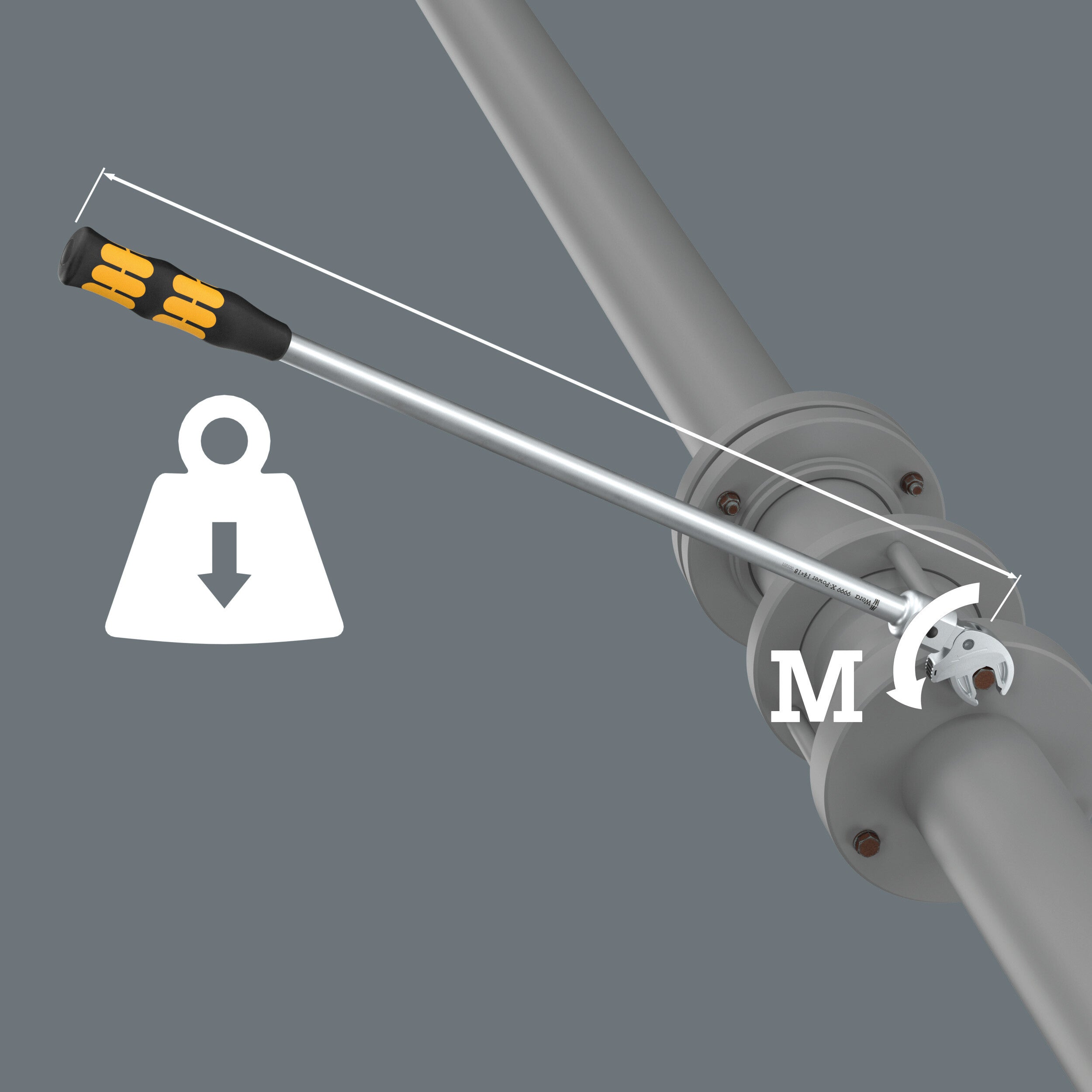 Mango ergonómico Kraftform multicomponente para transmisión de alta fuerza