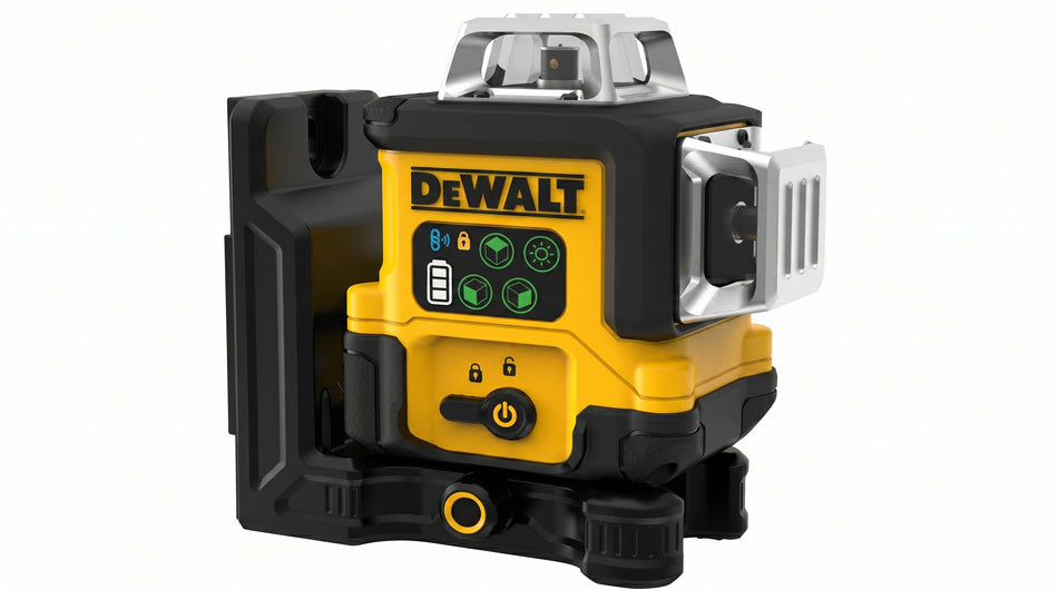 Nivel láser verde DeWALT DCLE14361GB-XJ vista frontal.