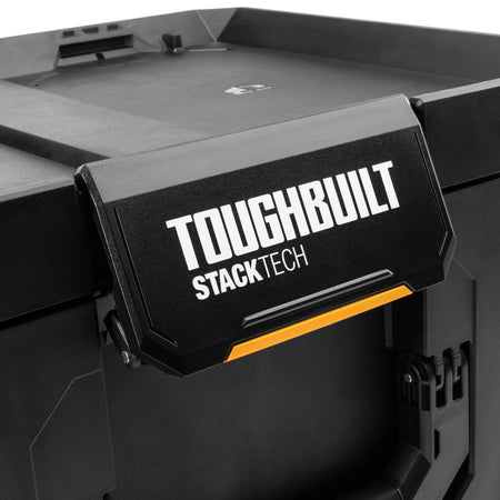 Organización interna con bandeja extraíble en caja grande StackTech