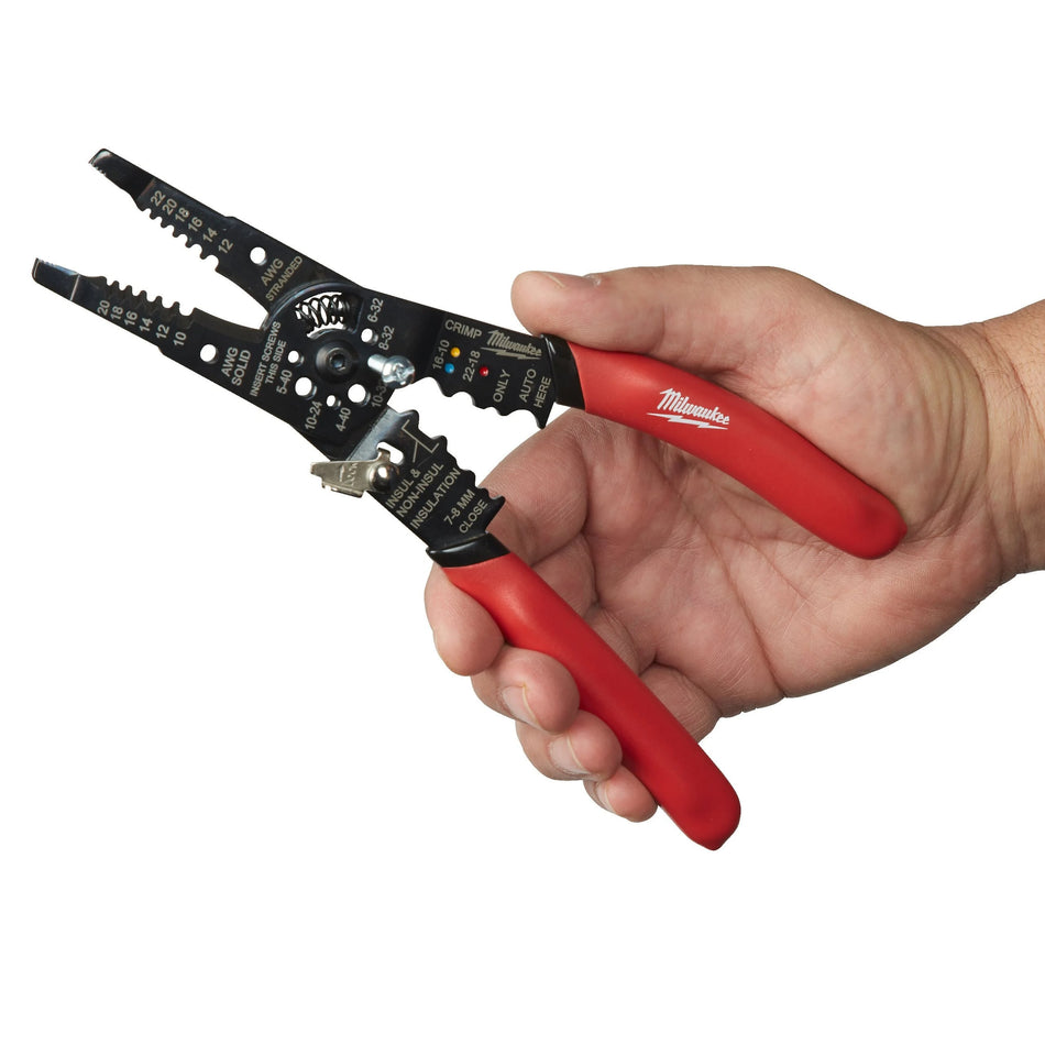 Alicate electricista multifunción pelacables y crimpador Milwaukee 4932493816