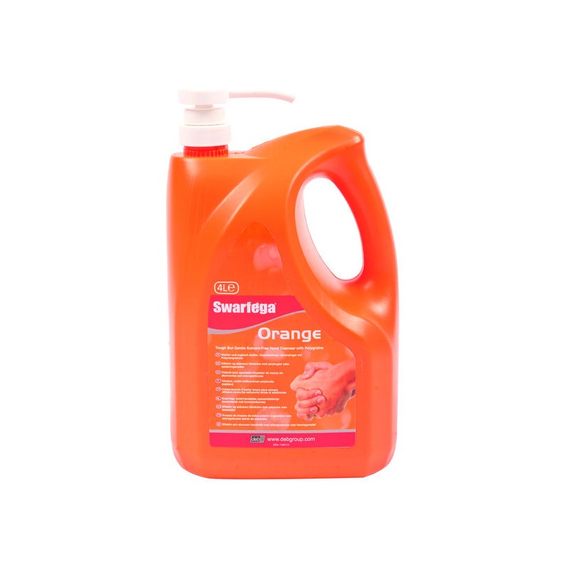 Pasta lavamanos Swarfega Orange 4l con bomba dosificadora
