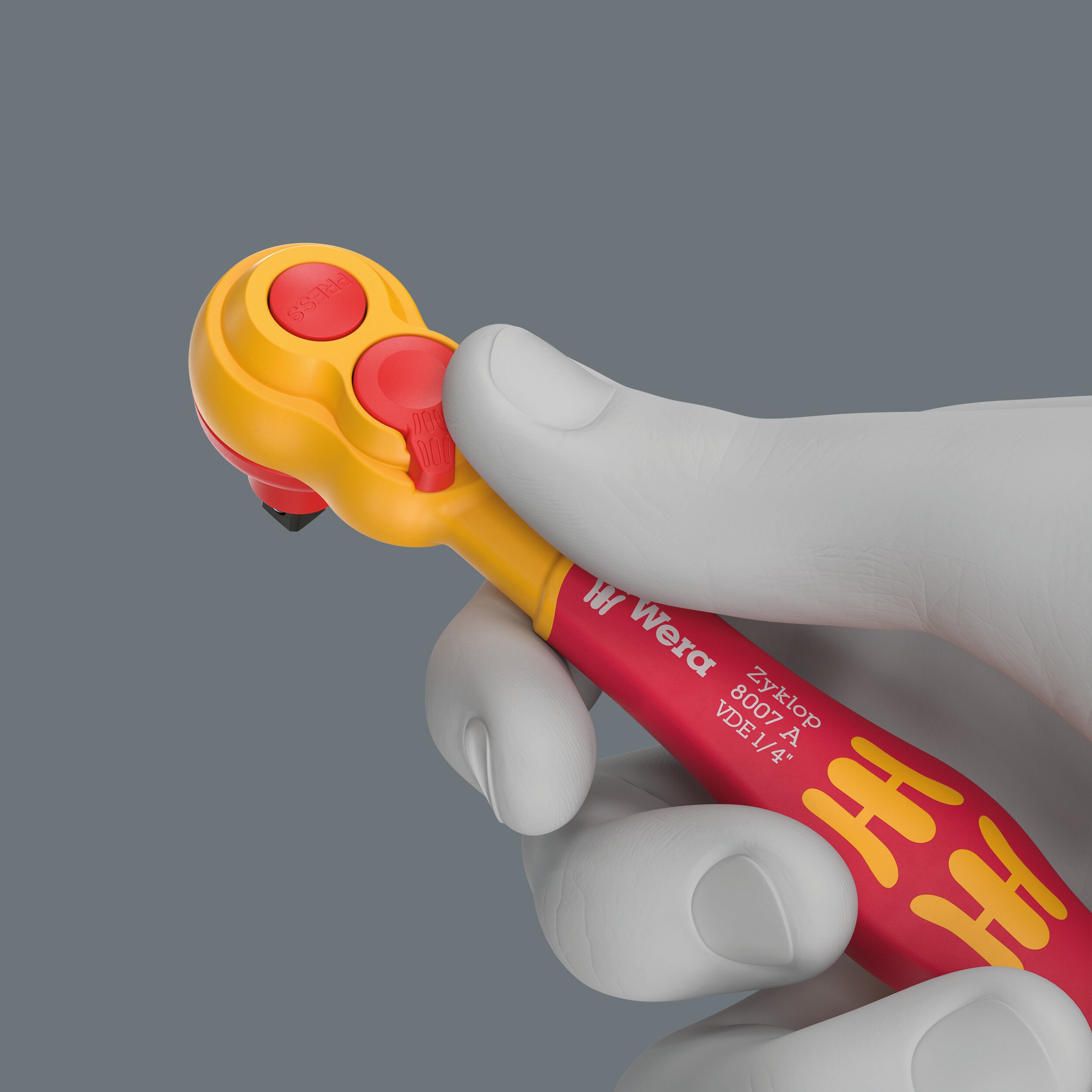 Caja textil compacta Wera con sistema Twist to unlock para herramientas VDE