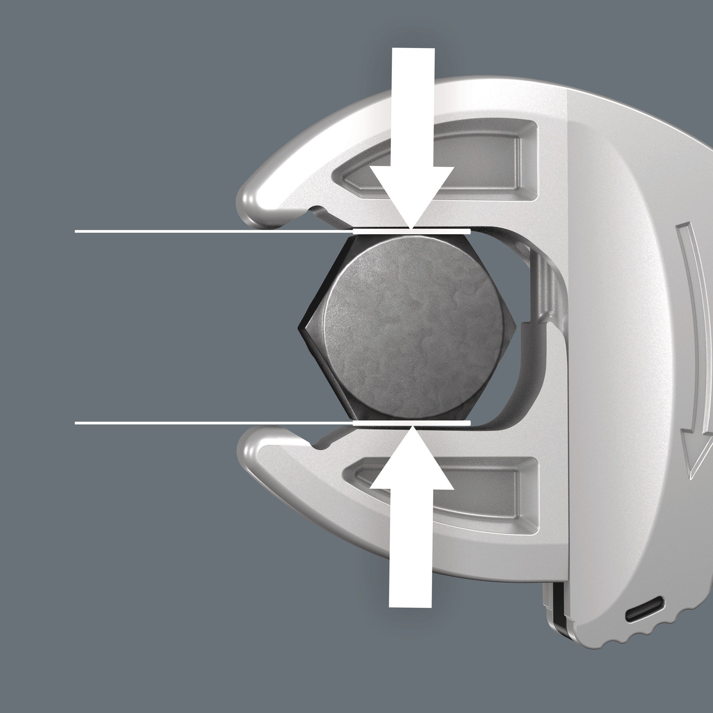 Mordazas lisas de la llave Joker para evitar el redondeo de tuercas